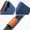 Housse en jean pour téléphone portable compatible avec le Voir les images du produit 4