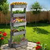 tectake® Vertikalbeet Flora 5 Etagen, die oberen 4 mit Produktbild-Vorschau 7