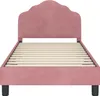 vidaXL Kinderbedframe met hoofdeinde, roze, 80 x 160 cm, Productafbeelding-voorbeeld 5
