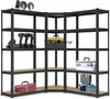 Juskys 3er Metall Regalsystem Basic - 1 Eckregal & 2 Produktbild-Vorschau 1