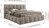 MKS MEBLE Boxspringbett, Doppelbett NIRA mit dekorativem Produktbild-Vorschau 6