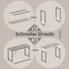 VASAGLE Schreibtisch, 140 x 50 x 76 cm, Computertisch, für Produktbild-Vorschau 8