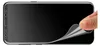 A hand is peeling a screen protector off of a smartphone. Produktbild-Vorschau