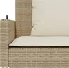 vidaXL Hängebank mit Kissen Beige 119x56x48 cm Poly Rattan Produktbild-Vorschau 9
