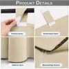 2 rideaux d'extérieur imperméables avec fermeture velcro et Voir les images du produit 3
