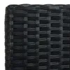 vidaXL Gartenstuhl mit Kissen Poly Rattan Schwarz - Sessel Produktbild-Vorschau 8