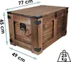 CREATIVE COOPER dřevěná truhla, truhla na poklady, úložný Náhled obrázku produktu 2