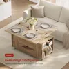 WOLTU Couchtisch höhenverstellbar, mit Rollen, Hebeplatte Produktbild-Vorschau 6