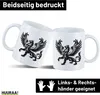 Huuraa Kaffeetasse Greif Fabelwesen 330ml Weiß Keramik Produktbild-Vorschau 2
