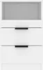 vidaXL Tables de nuit 2 pcs. Blanc Bois composite Voir les images du produit 9