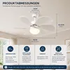 ZMH Deckenventilator Weiß Mit Beleuchtung und Fernbedienung Produktbild-Vorschau 4