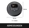 Lenco CD-500BK - Lettore CD portatile con radio DAB+/FM e Anteprima dell’immagine prodotto 3
