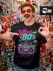 Herren T-Shirt Fasching Karneval - Vibes of 80s - Produktbild-Vorschau 2