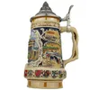 Bierkrug mit Deckel 0,7L – Traditioneller Steinkrug mit Produktbild-Vorschau 7