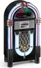 A vintage-style jukebox with lights and a display. Produktbild-Vorschau