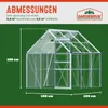 Serre de jardin en aluminium 5,85m³ abri extérieur de Voir les images du produit 5