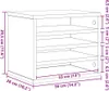 vidaXL Schreibtisch Organizer Artisan-Eiche 36 x 26 x 29,5 Produktbild-Vorschau 8