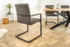 riess-ambiente Moderner Freischwinger Stuhl LOFT taupe grau Produktbild-Vorschau 4