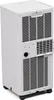 A white portable air conditioner is shown from a diagonal rear-view angle. Náhled obrázku produktu