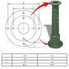 vidaXL Supporto per pompa girevole Pompa girevole per acqua Anteprima dell’immagine prodotto 3