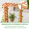 COSTWAY Hochbeet mit Rankgitter, hängendem Dach & Produktbild-Vorschau 5