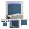 The Living Store LED Kopfteil Dunkelblau 90x5x118/128 cm Produktbild-Vorschau 7