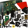 An advent calendar for men with various items spread out in front of it. Náhľad obrázku produktu