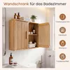 COSTWAY Schmaler Badezimmerschrank, Hängeschrank Bad mit 2 Produktbild-Vorschau 7