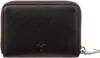 A black leather purse is shown against a white background. Produktbild-Vorschau