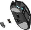 A gaming mouse and its internal components are displayed against a white background. Produktbild-Vorschau