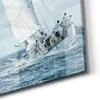 DEQORI Glasbild Echtglas 50x50 cm 'Segelboote auf hoher Produktbild-Vorschau 5
