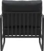 CLP Lounger Manea mit Metallgestell schwarz Kunstleder Produktbild-Vorschau 6