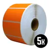 DULA Etiketten - Kompatibel mit Zebra 57x32mm - Orange - Produktbild-Vorschau 1
