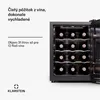 Klarstein voľne stojaca 1-zónová chladnička na víno, malá Náhľad obrázku produktu 2