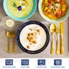 Porcelánový jídelní servis, sada 6 talířů na polévku Náhled obrázku produktu 4