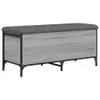 Sitzbank mit Stauraum Grau Sonoma 102x42x45 cm Produktbild-Vorschau 1