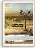 Gerahmtes Poster - Rahmen in heller Eiche - Safari Tiere - Produktbild-Vorschau 1