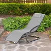Wave Lounger – Aluminium – Grau Auf Matt Schwarz Produktbild-Vorschau 2