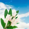 Grosser Blumenbunnenstrauss X9 Rosa Kunstblumen Produktbild-Vorschau 11