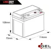 Langzeit Gel Motorradbatterie YTX5L-BS 5Ah 12V Produktbild-Vorschau 5