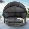riess-ambiente Sonneninsel SEATTLE 195cm grau drehbare Produktbild-Vorschau 1