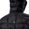 Synthetisch isolierte Ewden Jacket von Berghaus; schwarze Insulationsjacke mit Kapuze; Rückansicht. Podgląd zdjęcia produktu