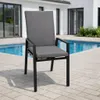 DEGAMO Gartensessel BILBAO Hochlehner, Alu anthrazit, Produktbild-Vorschau 3