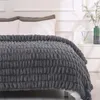 Cozyglam zachte pluizige beddeken grijs Productafbeelding-voorbeeld 9