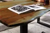 Esstisch Baumkante massiv Akazie nussbaum 160 x 85 schwarz Produktbild-Vorschau 4