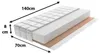A diagram showing the layers of a mattress with dimensions indicated. Produktbild-Vorschau