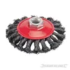 Brosse à disque en fil d'acier 100 mm torsadée avec Voir les images du produit 1