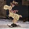 Draußen Weihnachten Figur Led Skifahren Elch Garten Produktbild-Vorschau 1