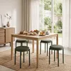 HOMCOM: Juego de 4 taburetes para comedor, apilables, con Vista previa de la imagen del producto 8