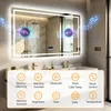 Zrcadlo do koupelny WISFOR s LED osvětlením a Bluetooth, Náhled obrázku produktu 5